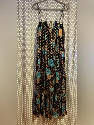 NWT Natural Life | Alice Metallic Maxi Dress, Small thumbnail 3