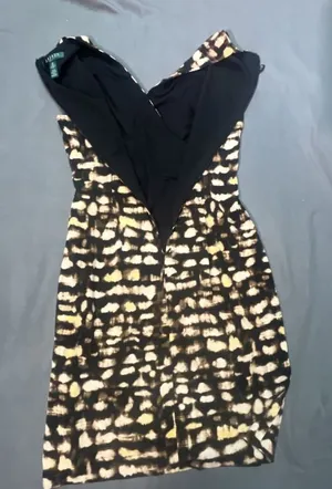 LAUREN RALPH LAUREN Sleeveless Abstract Print Sheath Dress Size 8P thumbnail 5