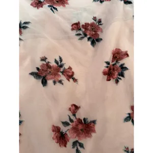 American Eagle XS Pink Floral Velvet Burnout Mesh Cami Tank Top Sheer Lined thumbnail 4