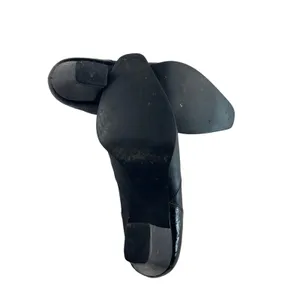 Coldwater Creek Black Leather Croc Embossed Pointed Toe Cone Heel Booties‎ 9.5M thumbnail 6