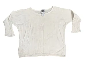 Prairie Underground Gauze Top Womens XS White Excellent Cotton Dolman Sleeve thumbnail 1
