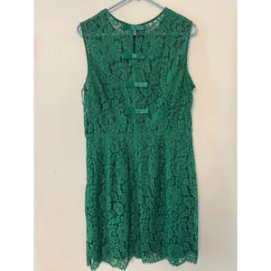 Alexia Admor kelly green lace overlay dress women's large thumbnail 3