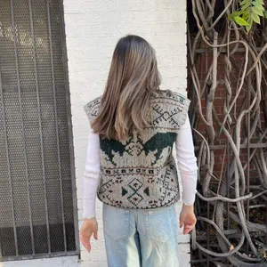 Ralph Lauren vintage 90s moose sweater vest 100% wool sz m thumbnail 7