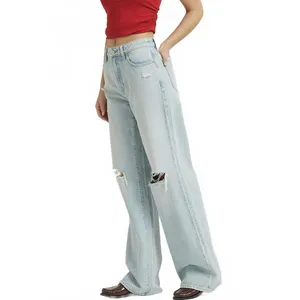 Pacsun Jessie High Waisted Baggy Jeans Light Indigo NWT Joanie Size 27 thumbnail 4
