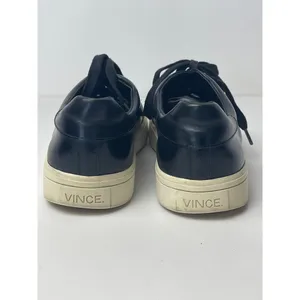 Vince Bale Black Leather Lace Up Platform Low Top Fashion Sneakers Size‎ 6.5 thumbnail 8