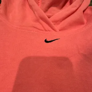 Nike neon pink cropped hooded sweatshirt small thumbnail 4