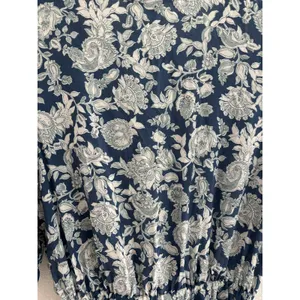 NWT Shore Womens M Blue White Paisley‎ Romper Tie Ruffle Beachy Resort Travel thumbnail 6