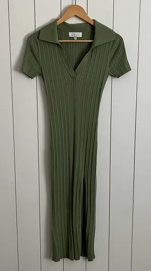 L’academie Revolve Geneva Knit Midi Dress in Green thumbnail 1
