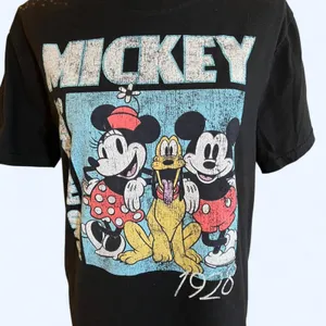 Disney Mickey Mouse black cotton t-shirt Size Medium thumbnail 2