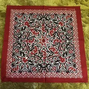 Grateful Dead Red floral dancing bears NWT bandana thumbnail 3