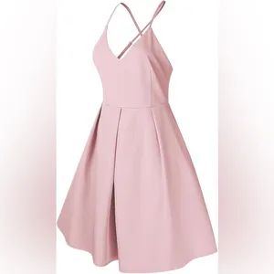 Glory Sunshine Women's Deep V Neck Spaghetti Straps Dress Sleeveless Dress M thumbnail 5