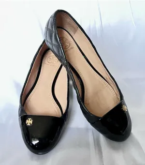 Tory Burch | Claremont Quilted Black Flats thumbnail 1