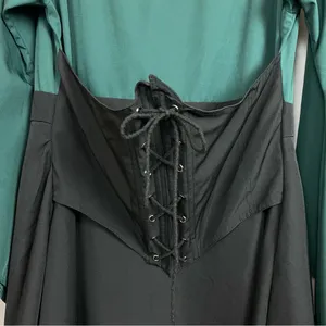 Pirate Wench Halloween Costume Women Long Bell‎ Sleeves Corset Asymmetrical Hem thumbnail 5