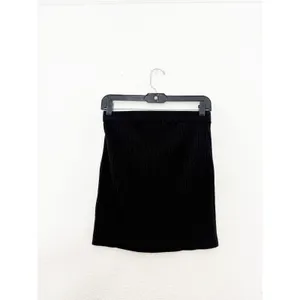 Free People Beach Black Callie Ribbed Mini Skirt Size XS Classic Preppy Knit thumbnail 11