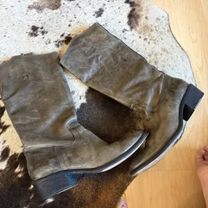 FRYE Carson Pull-On Tall Boots‎ Gray Size 8.5 thumbnail 3