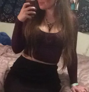 Forever 21 Purple long sleeve crop top thumbnail 5