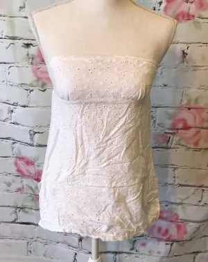 Honolua eyelet strapless tunic White thumbnail 1