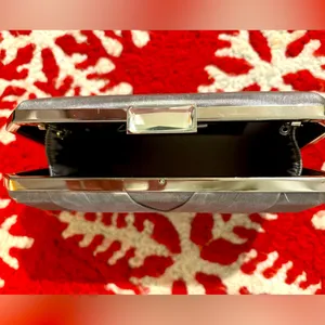 NWOT silver satin clutch by INC thumbnail 5