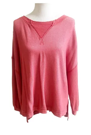 Free People Movement Rugy Match Tunic Top Medium Autumn Spice Drop Pullover thumbnail 1