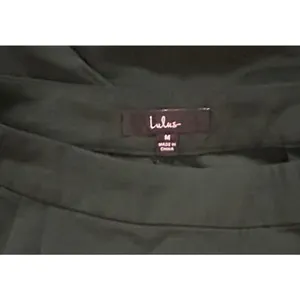 Lulus Kick It Forest Green High-Waisted Trouser Pants Side Zip‎ Career Stretch thumbnail 3