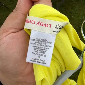 yellow long dress Size 4 thumbnail 4