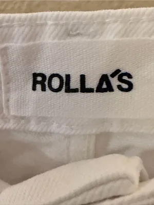 Rollas White Heidi High Rise Loose Straight Jeans Size 27 thumbnail 5