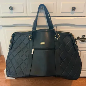Badgley Mischka Quilted Weekender Bag thumbnail 1