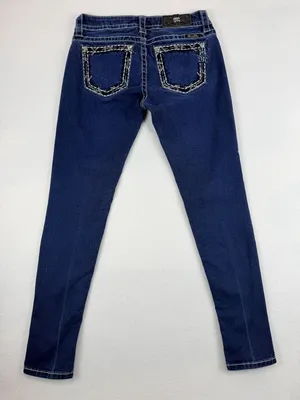 Miss Me Signature Super Skinny Jeans Women’s Size 27 Blue Stretch Denim thumbnail 3