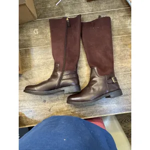 Franco Sarto Women's L-Merina Riding Boots Size 9.5 Burgundy Brown thumbnail 4