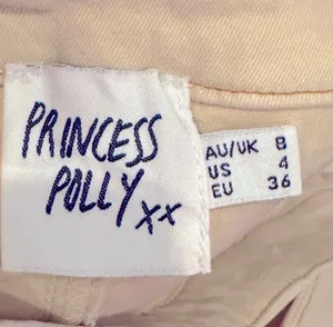 Princess Polly Beige Wide Leg Baggy Cargo Pants Y2K Skater 4 thumbnail 5