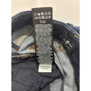 7 For All Mankind High Waist Skinny Jeans Dark Indigo Blue Size 28 Stretch Denim thumbnail 15