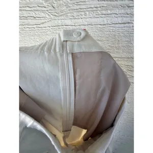 J.Jill Love Linen Cream Wide Leg Pleated Trousers High Rise Side‎ Zip Size XS thumbnail 7