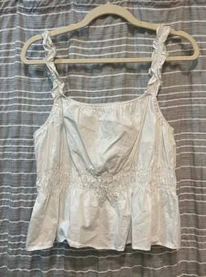 H&M White Tank Top thumbnail 1