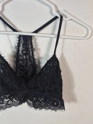 Aerie Black Lace Bralette S thumbnail 3