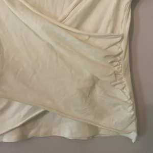ATM White Cropped Cross-over Tee Stretchy Minimalist Sporty Women's size Small thumbnail 4