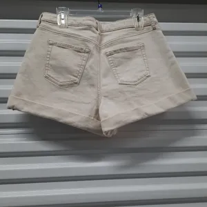 Wild Fable Shorts Women's Size 12 Beige High Waist Cuffed Casual Summer Denim thumbnail 5