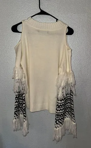 Blue B Collection Aztec Fringe Sweater thumbnail 2