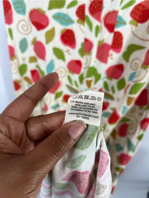 Gudrun Sjödén June Strawberry Print Organic Cotton Modal Dress XL thumbnail 9