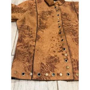 Vintage Western Urban Tribe Jacket Women Large Brown Animal Print thumbnail 7