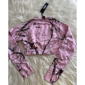 Civil Regime Concrete Forest Seamless Top Baby Pink Real Leopard Camo XL thumbnail 6