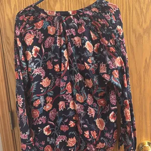 Lucky brand long sleeve floral shirt size large thumbnail 5