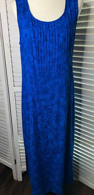 Sag Harbor Vintage Dress Blue Floral size 16 thumbnail 1