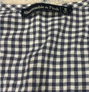 Abercrombie gingham romper thumbnail 2