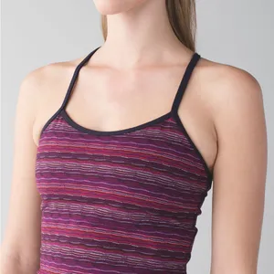 Lululemon Power Y Tank LuonSpace Dye Twist Women's‎ 6 Regal Plum Alarming Casual thumbnail 2