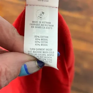 Aerie Women's XS Red‎ "Nice List" Graphic T-Shirt Holiday Casual thumbnail 4