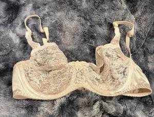 Vintage Lace Underwire Bra - Cream thumbnail 1