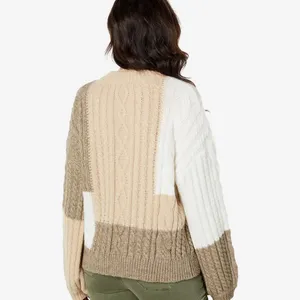 New! En‎ Saison Baylor Cable Knit Balloon Sleeve Sweater Sz Medium $110 thumbnail 2
