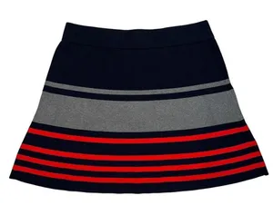Ann Taylor LOFT Striped Sweater Skater A-Line Skirt NEW without tags Size L thumbnail 1