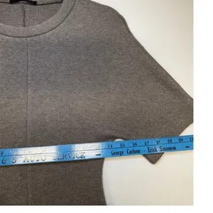 Zara Knit 2 Piece Set Top and Pants Taupe Brown‎ Seam Detail Medium thumbnail 5