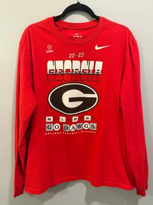 Nike University of Georgia Bulldogs Football 22-23 CFP Long Sleeve Tee thumbnail 1